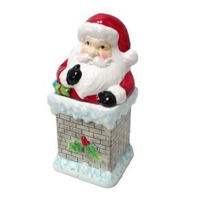 Dolomite Santa On Chimney Cookie Jar